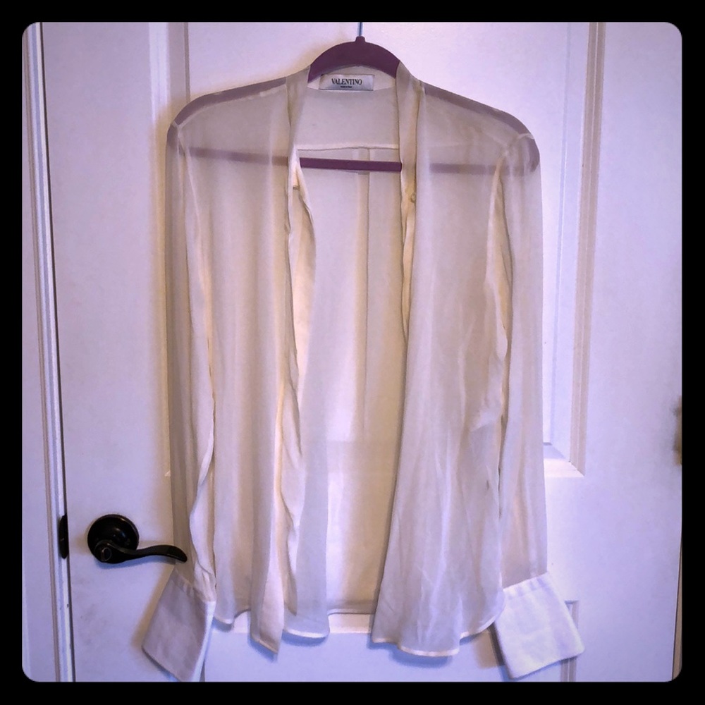 Valentino sheer blouse